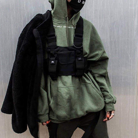 Hip Hop Streetwear Men Fashion Shoulder Bag - Anagoc