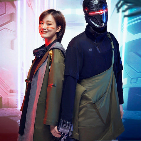 Cyberpunk Ninja Functional Cardigan Hoodies - Anagoc