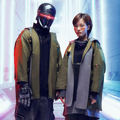 Cyberpunk Ninja Functional Cardigan Hoodies - Anagoc