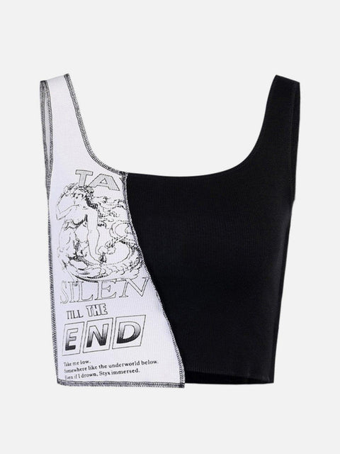 Patchwork Letters Vest - Anagoc