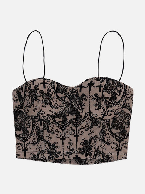 Flocking Jacquard Vest - Anagoc