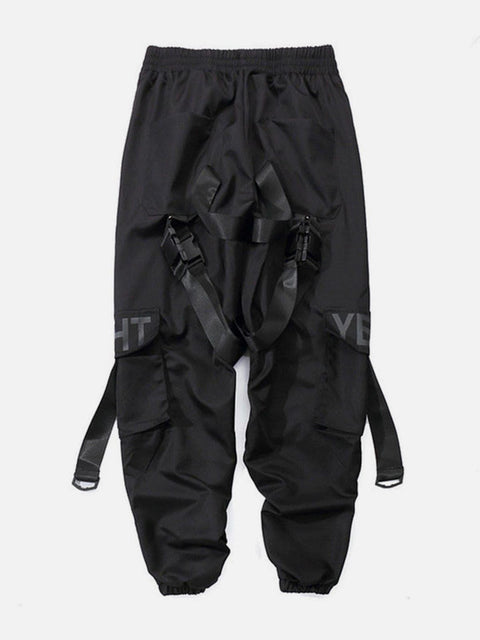 "Streamer buckle" Cargo Pants - Anagoc