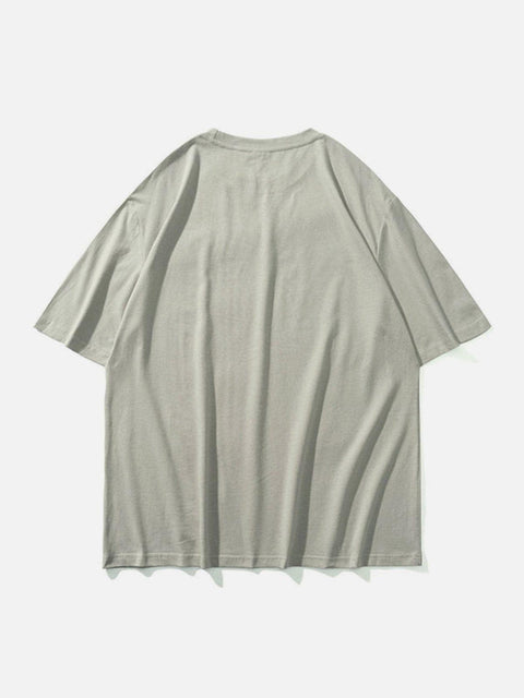 Skull Lightning Graphic Tee - Anagoc