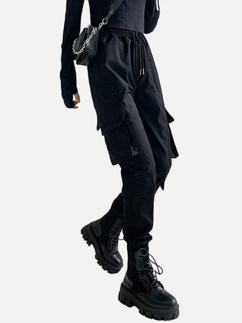 Multi Pockets Fleece Function Pants - Anagoc
