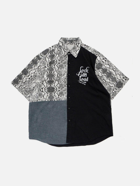 Splice Letters Shirt - Anagoc