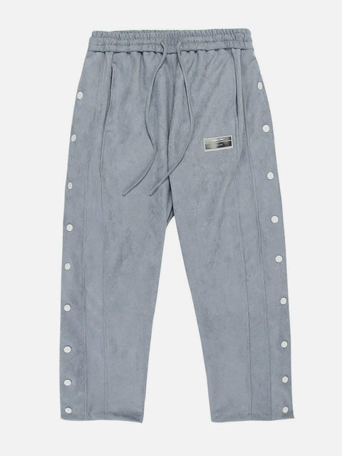 Function Side Multi-button Pants - Anagoc