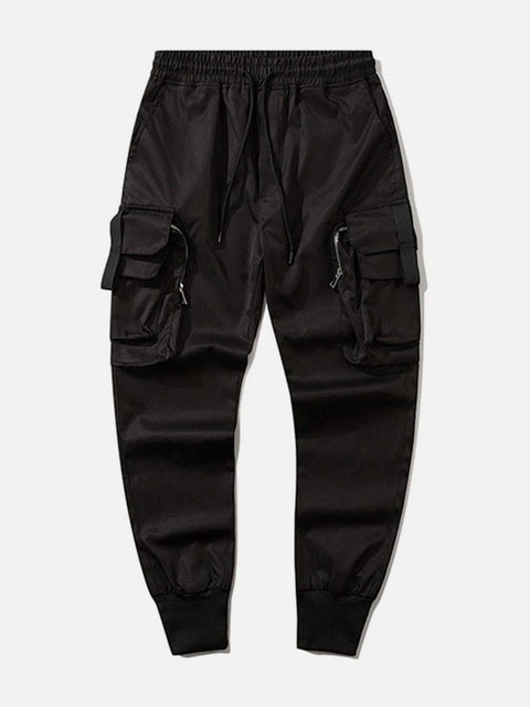 Function Zipper Pockets Cargo Pants - Anagoc
