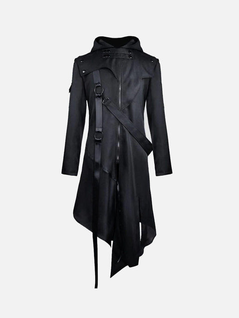Medieval Retro Irregular Ribbons Long Cloak - Anagoc