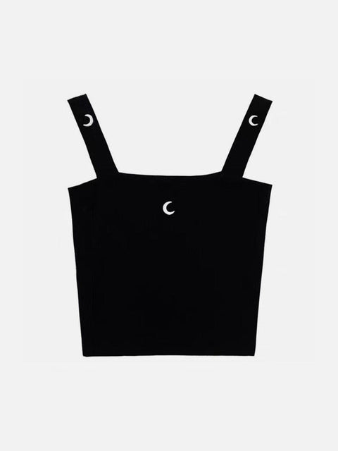 Dark Moon Embroidered Vest - Anagoc