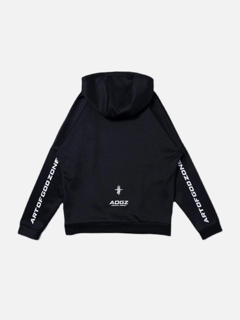 Function Side Zipper Turtleneck Hoodies - Anagoc