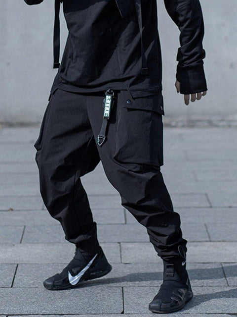 Functional Big Pocket Samurai Pants - Anagoc