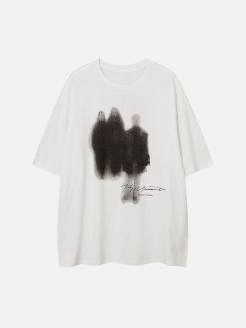 Graffiti Silhouette Graphic Tee - Anagoc
