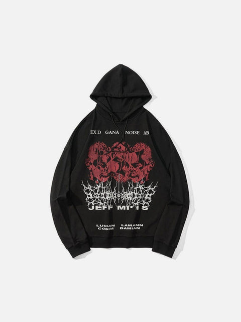 Thorny Head Oversized Washed Hoodie - Anagoc