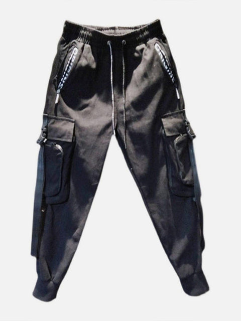 Side Zipper Pockets Cargo Pants - Anagoc
