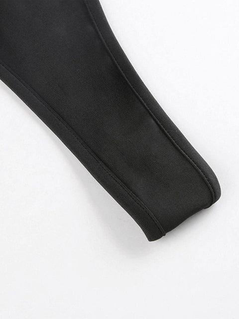Irregular Cutout Button Sexy Jumpsuit - Anagoc