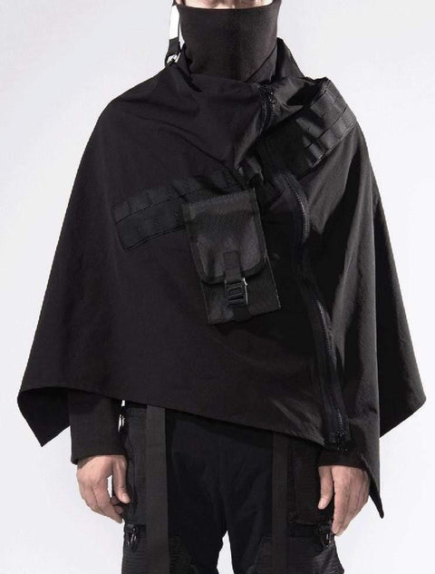 Cyberpunk Zip Up Cape - Anagoc