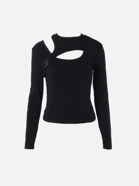 Irregular Patchwork Sleeve T Shirt - Anagoc