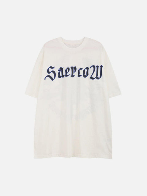 Dark Style Star Graphic Tee - Anagoc