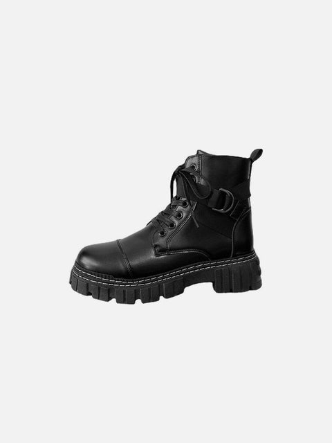 Bandage Locomotive PU Boots - Anagoc
