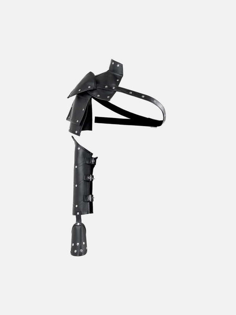 Gothic PU One Shoulder Sleeve - Anagoc