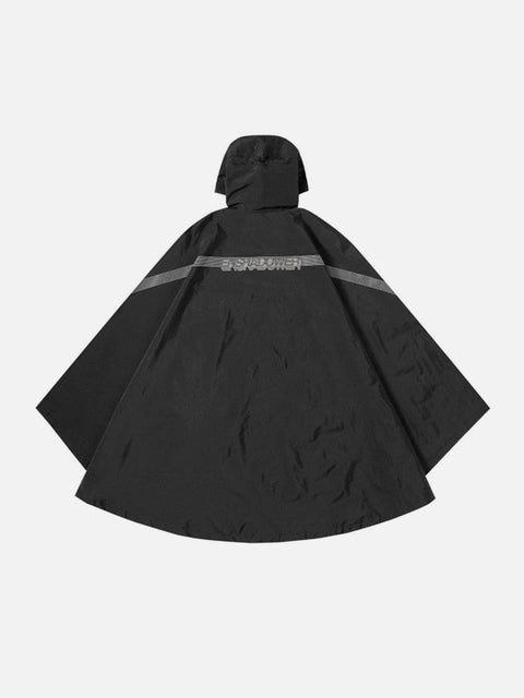 Cyberpunk Reflective Shawl Cape Jacket - Anagoc