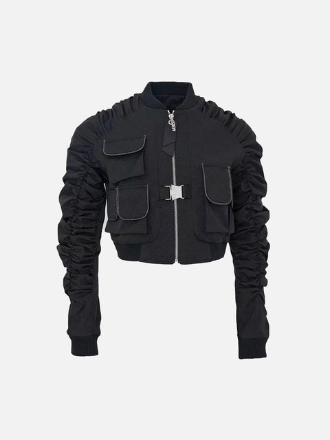 Function Multi Pockets Folds Jacket - Anagoc