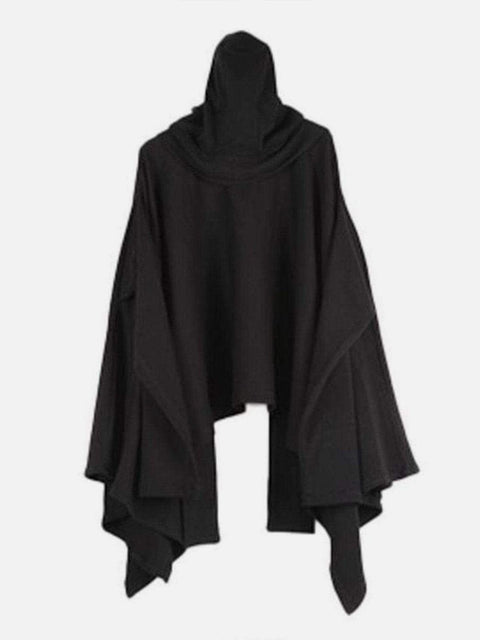 Dark Style Detachable Hat Cloak Hoodie - Anagoc