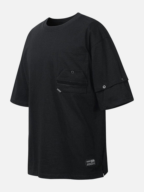 Interchangeable Sleeves Pocket Tee - Anagoc