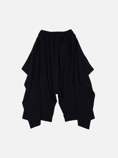 Dark Irregular Personality Oversized Culottes Pants - Anagoc