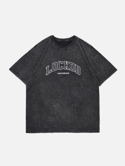 Washed Letters Tee - Anagoc