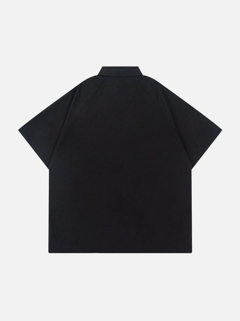 Big Pocket Zipper Shirt - Anagoc