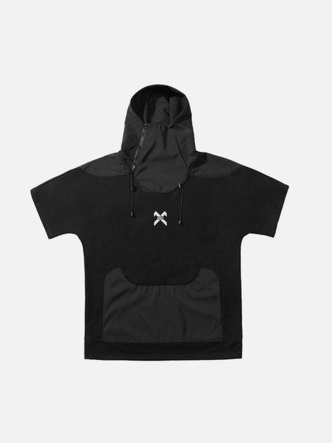 Function Hooded Drawstring Tee - Anagoc