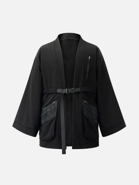 Cyberpunk Dark Ninja Cardigan Jacket - Anagoc