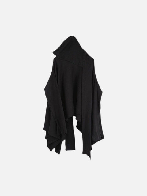 Dark Style Detachable Hat Cloak Hoodie - Anagoc