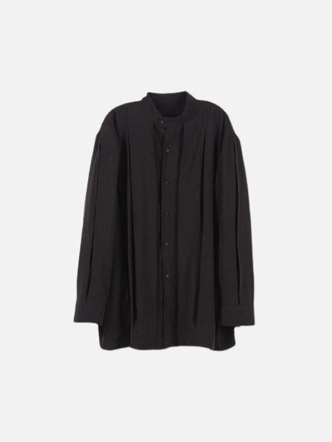 Oversize Fold Long Sleeve Shirt - Anagoc