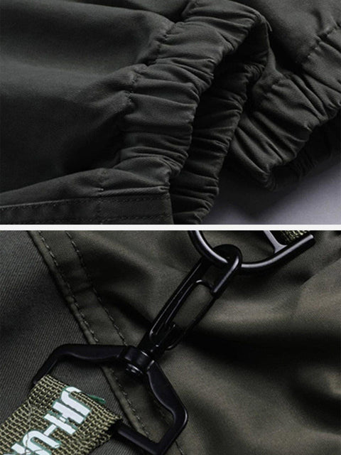 Patchwork Pockets Cargo Pants - Anagoc