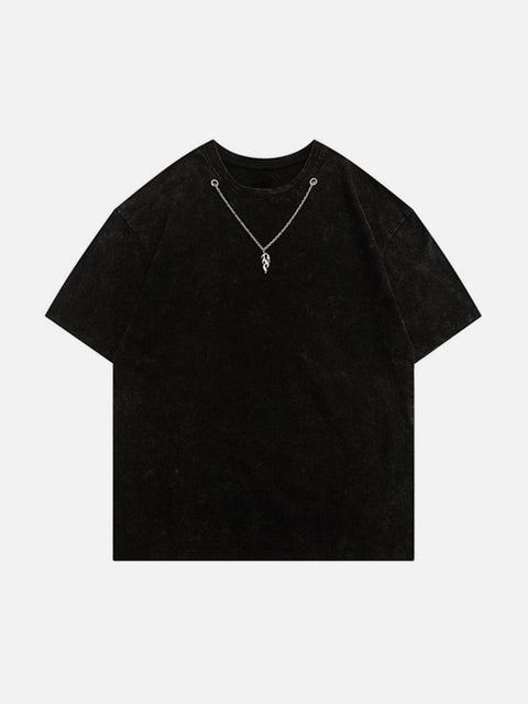 Necklace Washed Tee - Anagoc