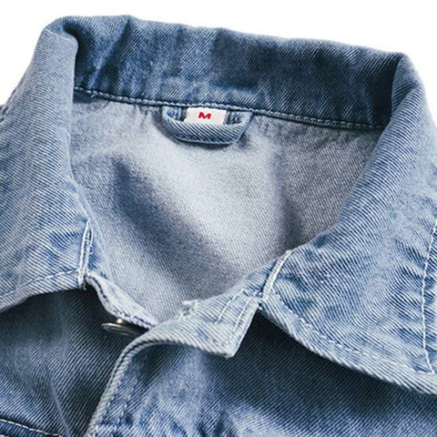 "Dog Head" Denim Jacket - Anagoc