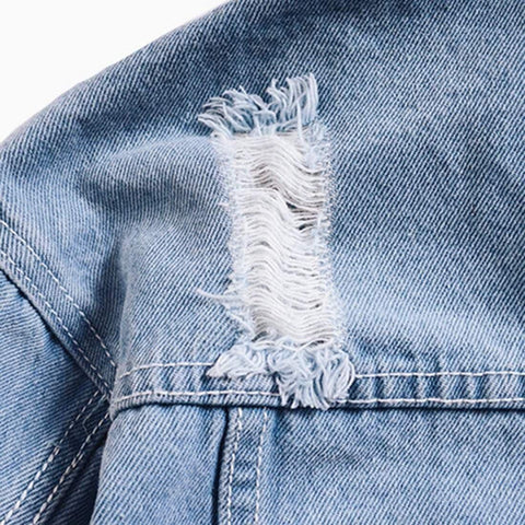 "Dog Head" Denim Jacket - Anagoc