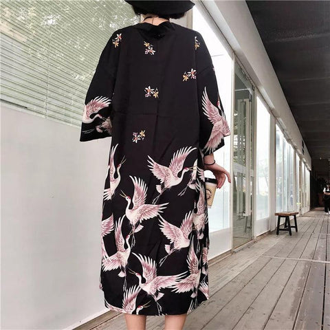 Cranes Yukata - Anagoc