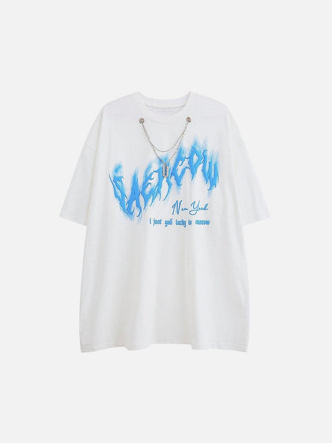 Graffiti Letters Necklace Tee - Anagoc