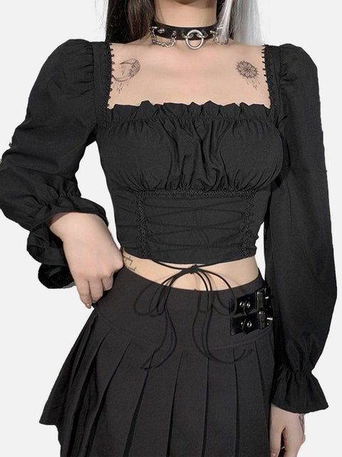 Tie Rope Trumpet Long Sleeve T Shirt - Anagoc