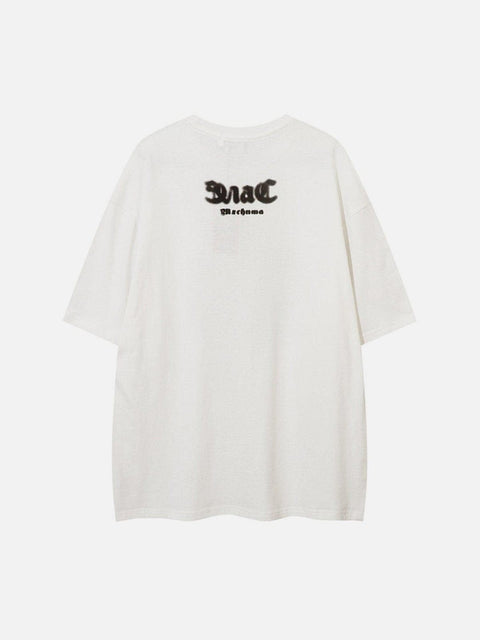 Graffiti Silhouette Graphic Tee - Anagoc