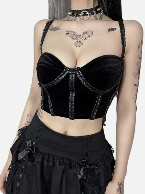 Dark Sexy Braid Vest - Anagoc