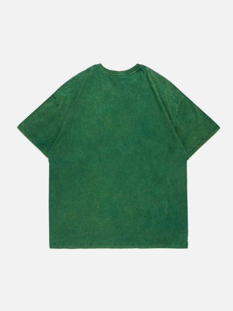 Washed Letters Tee - Anagoc
