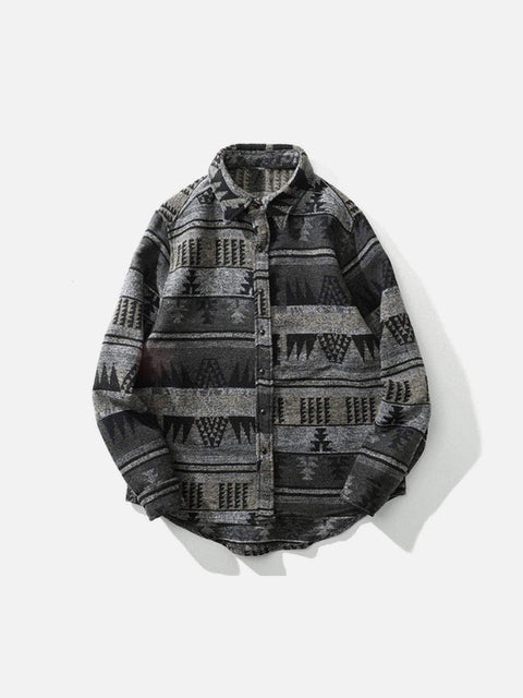 "Tree Shadow" Long Sleeve Shirt - Anagoc