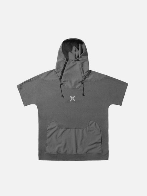 Function Hooded Drawstring Tee - Anagoc
