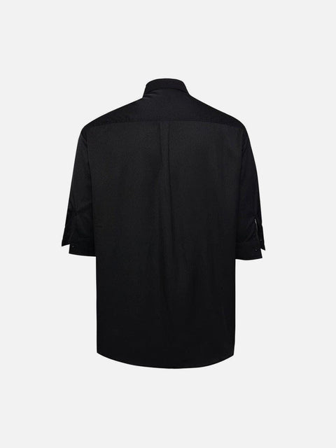 Dark Love Chain Decoration Oversized Shirt - Anagoc