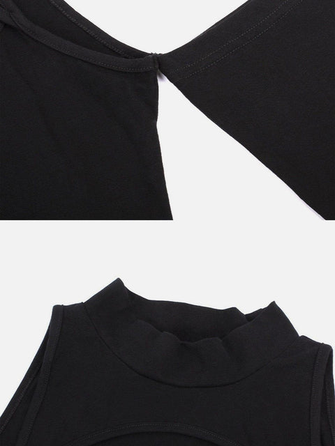 Sexy Cutout Long Sleeve Jumpsuit - Anagoc
