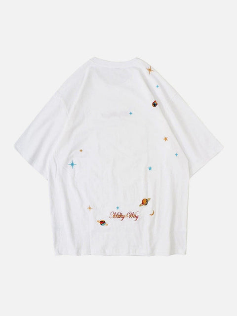 "Starry Embroidery" Tee - Anagoc